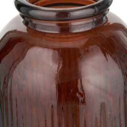 Tall Ribbed Recycled Glass Vase - thumbnail 5