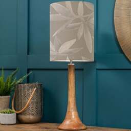 Kinross Table Lamp with Silverwood Shade - thumbnail 1