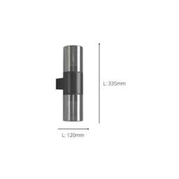 EGLO Cropani 2 Light Outdoor Wall Light - thumbnail 4