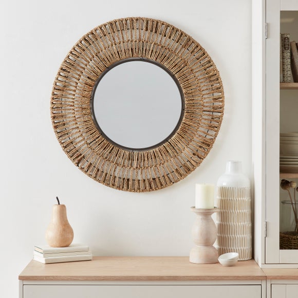 Seagrass Round Wall Mirror - image 1