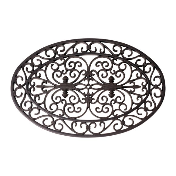 Fallen Fruits Oval Rubber Doormat