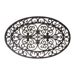 Fallen Fruits Oval Rubber Doormat