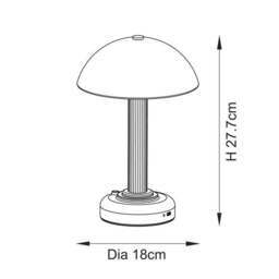 Vogue Bridget Rechargable Touch Dimmable LED Table Lamp - thumbnail 6