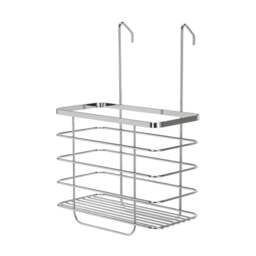 Hook Over Chrome Shower Screen Caddy by Dunelm