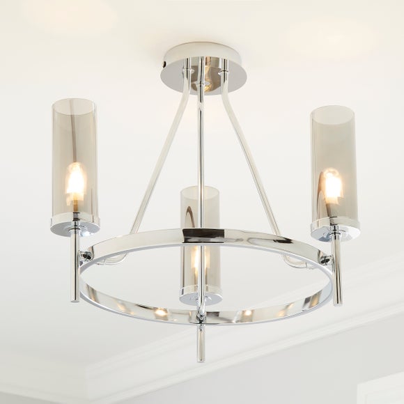 Hotel Chelsea Bathroom Semi Flush Ceiling Light