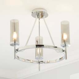 Hotel Chelsea Bathroom Semi Flush Ceiling Light - thumbnail 1