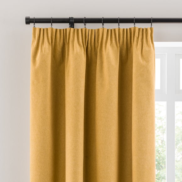 Luna Brushed Pencil Pleat Curtains (Blackout Available)