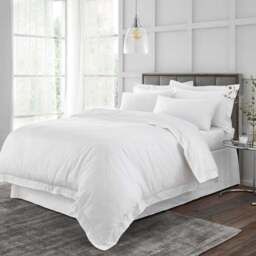 Hotel 230 Thread Count 100% Cotton Sateen Fitted Sheet - thumbnail 3