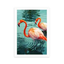 East End Prints Flamingoes Print by Honey Island Studio - thumbnail 2