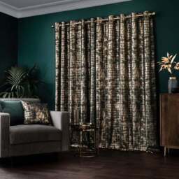 Romano Velour Eyelet Curtains (Blackout Available) - thumbnail 4
