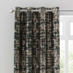 Romano Velour Eyelet Curtains (Blackout Available) - thumbnail 1