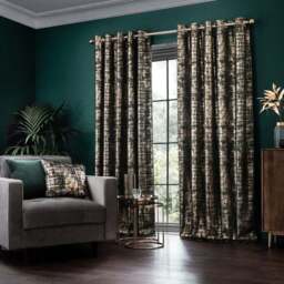 Romano Velour Eyelet Curtains (Blackout Available) - thumbnail 2