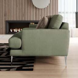 Lawson Matte Plush Velvet 4 Seater Sofa - thumbnail 2