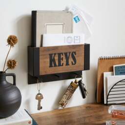 Fulton Letter Rack & Key Hooks - thumbnail 1