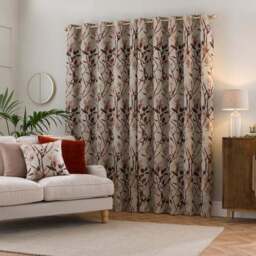 Zen Jacquard Eyelet Curtains - thumbnail 4