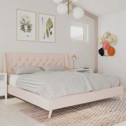 Novogratz Her Majesty Bed, Linen