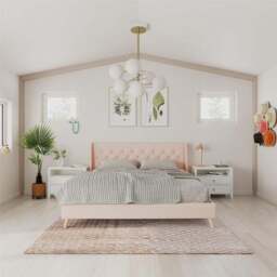 Novogratz Her Majesty Bed, Linen - thumbnail 3