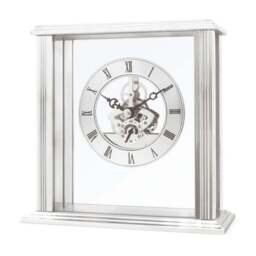 Acctim Vermont Silver Mantel Clock - thumbnail 3