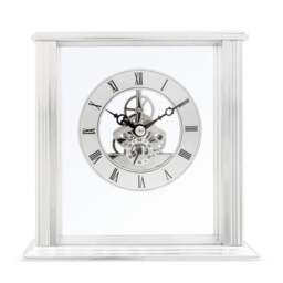 Acctim Vermont Silver Mantel Clock - thumbnail 1