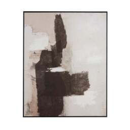 Monochrome Abstract Framed Canvas - thumbnail 2