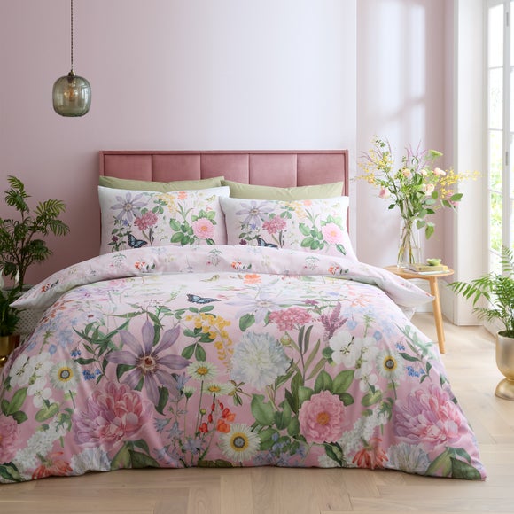 RHS x Catherine Lansfield Enchanted Butterfly Garden Duvet Cover & Pillowcase Set - image 1
