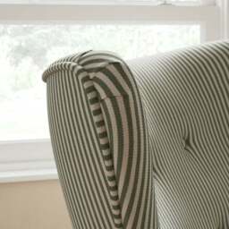 Sven Small Stripe Modern Wing Chair - thumbnail 3
