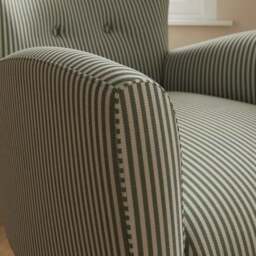 Sven Small Stripe Modern Wing Chair - thumbnail 4