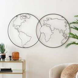 Globe Metal Indoor Outdoor Wall Art - thumbnail 2