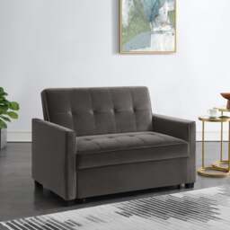 Summer Velvet 2 Seater Sofa Bed - thumbnail 1
