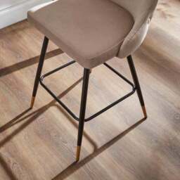 Ariana Bar Stool, Velvet - thumbnail 2