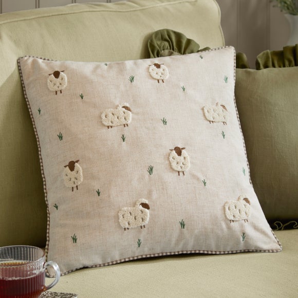 Wylder Nature Ramble Sheep Square Cushion - image 1
