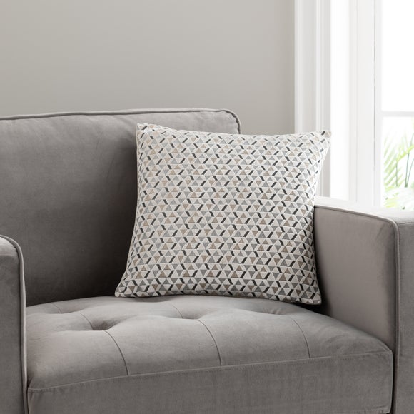 Cut Velvet Mini Triangles Cushion - image 1
