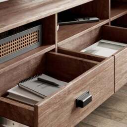 "Fulton Pine Extra Wide TV Unit for TVs up to 80""" - thumbnail 3