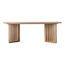Loma 8 Seater Rectangular Dining Table, Oak - thumbnail 3