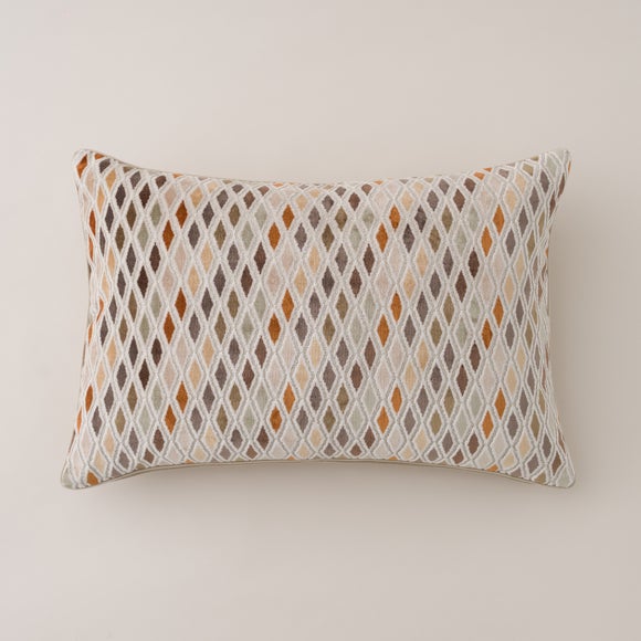 Diamond Cut Velvet Rectangle Cushion - image 1