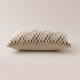 Diamond Cut Velvet Rectangle Cushion - thumbnail 4