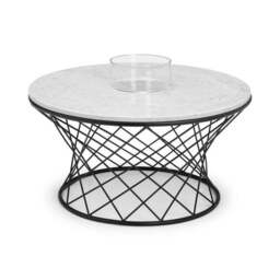 Trevi Real Marble Coffee Table - thumbnail 4