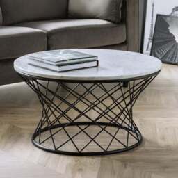 Trevi Real Marble Coffee Table - thumbnail 2