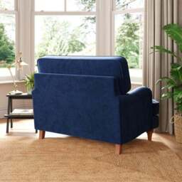 Beatrice II Matte Velvet Snuggle Chair - thumbnail 2
