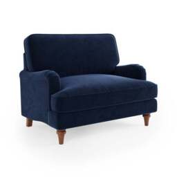 Beatrice II Matte Velvet Snuggle Chair - thumbnail 6