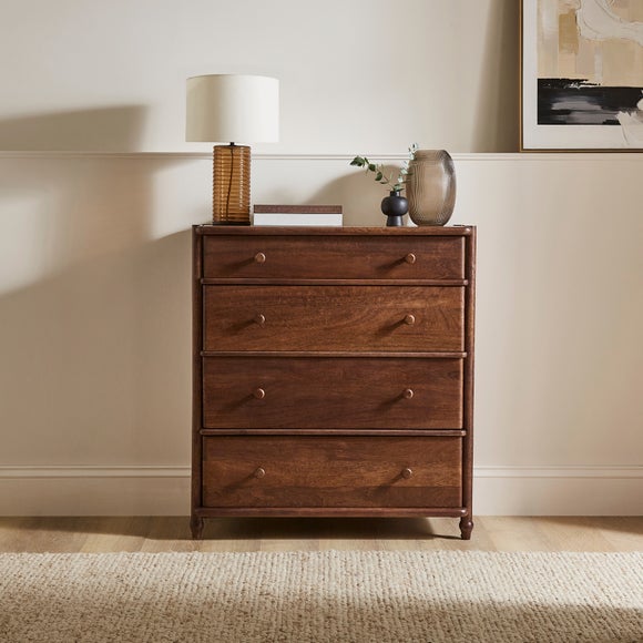 Elma 4 Drawer Chest, Mango Wood - image 1