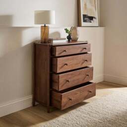 Elma 4 Drawer Chest, Mango Wood - thumbnail 2