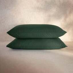 100% Egyptian Cotton 220 Thread Count Standard Pillowcase Pair - thumbnail 5