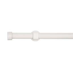 Trinity Ribbed Extendable Metal Eyelet Curtain Pole - thumbnail 2
