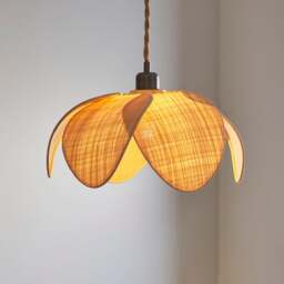 Petal Rattan Easy Fit Pendant Shade - thumbnail 1