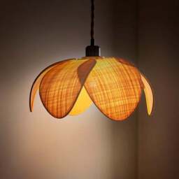 Petal Rattan Easy Fit Pendant Shade - thumbnail 2