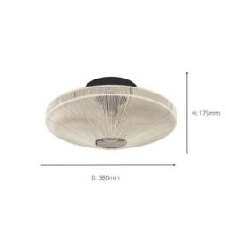 EGLO Midsumer Flush Ceiling Light - thumbnail 6