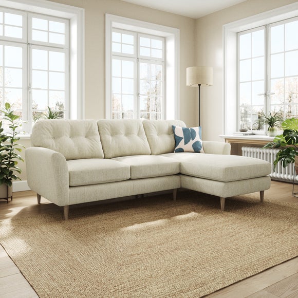 Sven Chunky Chenille Large Corner Chaise Sofa - image 1
