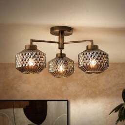 Abingdon 3 Light Semi Flush Ceiling Light - thumbnail 2