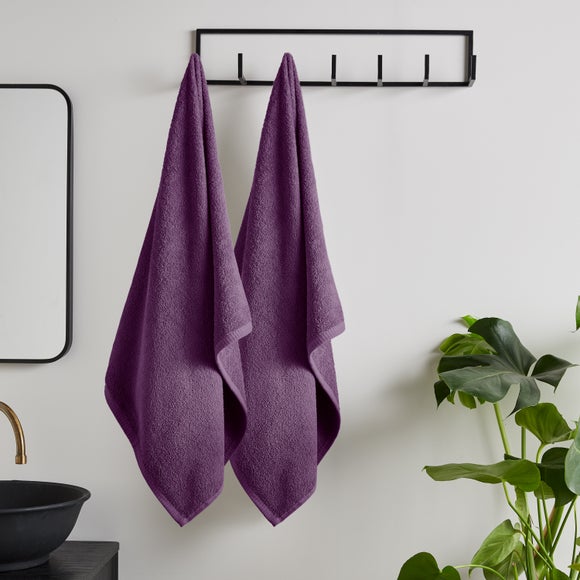 Set of 2 Catherine Lansfield Quick Dry Bath Sheets - image 1